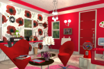 Candy Rooms Escape 15 Crimson Red Modern