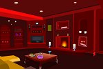Bright Red Room Escape