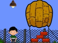 Boy Escape With Parachute