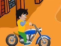 Young Boy Motorcycle Escape