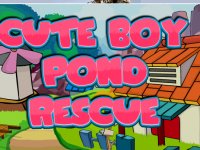 Cute Boy Pond Rescue Escape