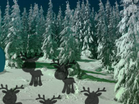 Christmas Forest Tree Decor Escape