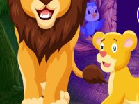 Lion and Cub Escape