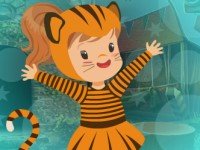 Tiger Disguise Girl Escape