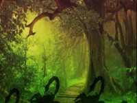 Emerald Green Forest Escape