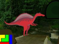 Red Dino Forest Escape