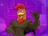 Muscular Rooster Escape