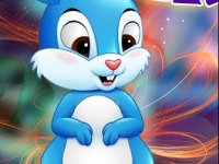 Cute Blue Rabbit Escape
