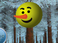 Snowman Emoji Forest Escape