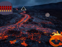 Volcano Eruption Land Escape