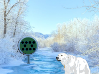 Snow Polar Bear Forest Escape