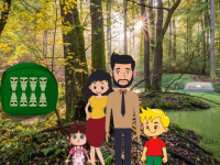Family Escape From Forest