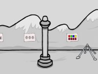 Black and White Hungry Boy Escape