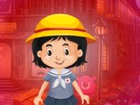 Beautiful Smiling Girl Escape