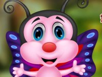 Beautiful Smiling Butterfly Escape