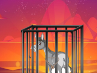 Rescue The Caged Donkey