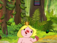 Girl Piggy Reach The Hut