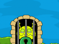 Green Funny Alien Escape