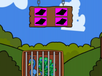 Escape The Peacock From The Cage