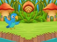 Stuck Macaw Reached Hut