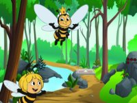 Honeybees Visit Their Friend Party