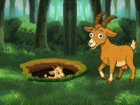Assist Mom Goat Rescue Infant