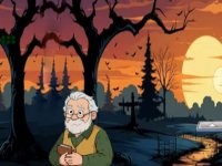 Grandpa Out From Frightening Forest