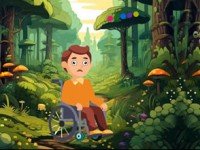 Scary Land Disabled Boy Escape