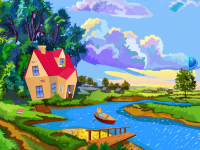 Cute Sheep Boat Escape