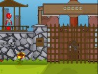 Little Boy Escape From Dog